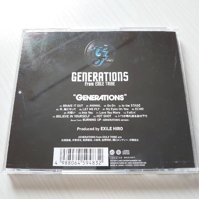 GENERATIONS from EXILE TRIBE エンタメ/ホビーのCD(ポップス/ロック(邦楽))の商品写真