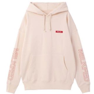 ミルクフェド(MILKFED.)のMILKFED SLEEVE LOGO BIG SWEAT HOODIE(パーカー)