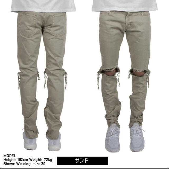 mnml M1 Denim ダメージデニムパンツ 30インチ