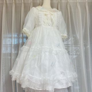 アンジェリックプリティー(Angelic Pretty)のAngelic Pretty 花の妖精ワンピース　白(ひざ丈ワンピース)