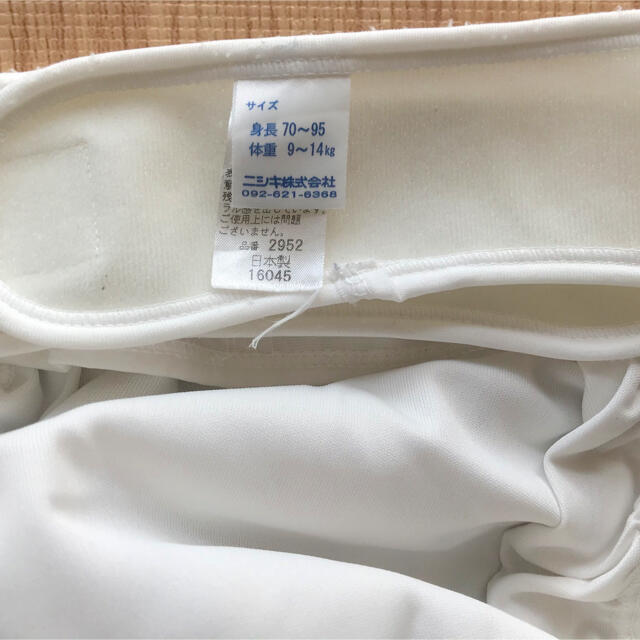 Nishiki Baby(ニシキベビー)のニシキ　nishiki 布おむつカバー　70-95cm対応　２枚　中古品 キッズ/ベビー/マタニティのおむつ/トイレ用品(ベビーおむつカバー)の商品写真