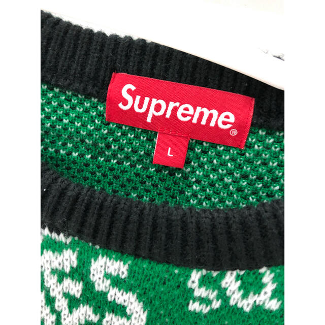 Supreme(シュプリーム)のSupreme Street Signs Sweater 黒 Lサイズ メンズのトップス(ニット/セーター)の商品写真