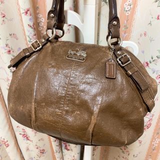 コーチ(COACH)の美品！コーチ トートバッグ オプアート レザー レディース ハンドバック(ハンドバッグ)