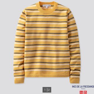 ユニクロ(UNIQLO)のINES DE LA FRESSANGE ユニクロ ボーダーメリノウールセーター(ニット/セーター)