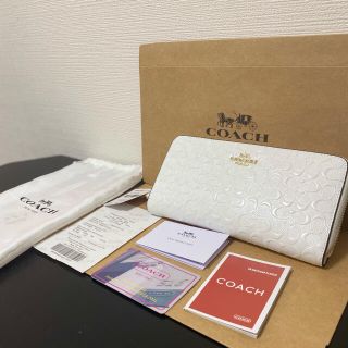 コーチ(COACH)のコーチ　coach 長財布　レディース財布　新品　ホワイト　白　プレゼント　(財布)