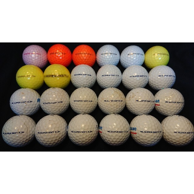 DUNLOP(ダンロップ)の【B級】ゼクシオ スーパーソフトX 24球 ロストボール ゴルフボール スポーツ/アウトドアのゴルフ(その他)の商品写真