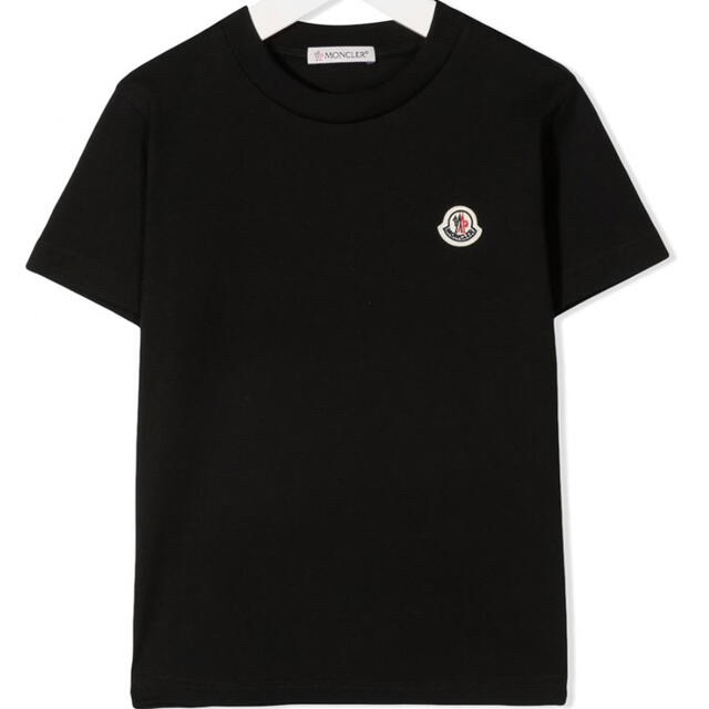 MONCLER(モンクレール)の【新作】モンクレール　シンプルロゴTシャツ　ブラック　14 レディースのトップス(Tシャツ(半袖/袖なし))の商品写真