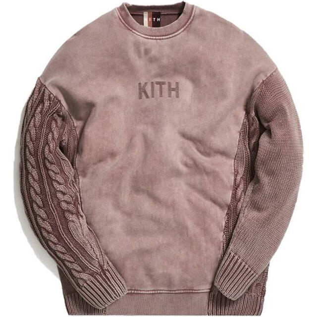 Kith Combo Knit Crewneck Cinder / XLメンズ