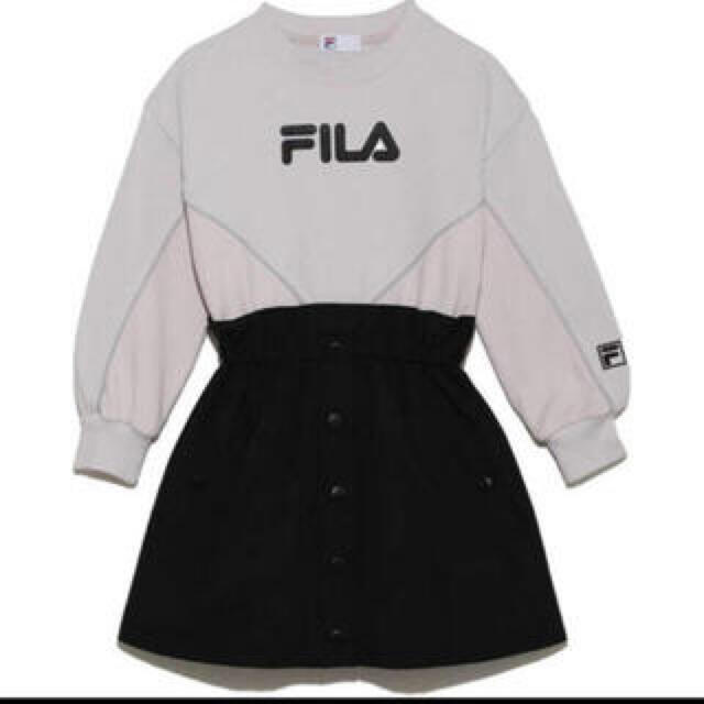 SNIDEL(スナイデル)のSNIDEL×FILA キッズワンピース キッズ/ベビー/マタニティのキッズ服女の子用(90cm~)(ワンピース)の商品写真