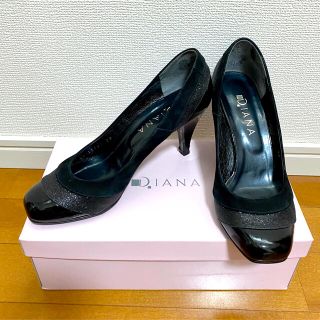 ダイアナ(DIANA)のDAIANA ダイアナ パンプス 黒 24センチ(ハイヒール/パンプス)