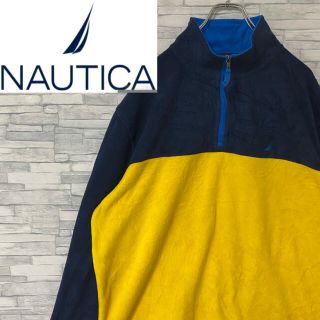 ノーティカ(NAUTICA)の良配色　ノーティカ　ハーフジップ フリース　ワンポイント刺繍ロゴ　ゆるダボ　XL(その他)