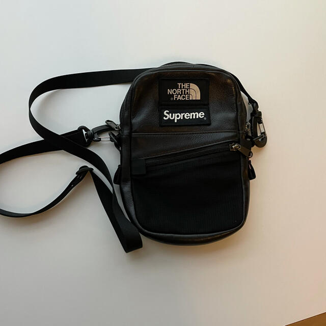 supreme leather shoulder bag TNF