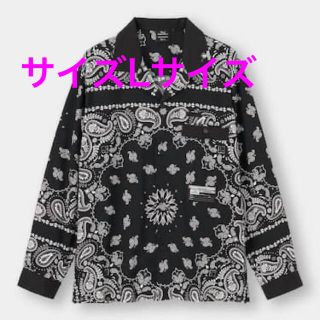 ミハラヤスヒロ(MIHARAYASUHIRO)の【新品未使用品】GU ミハラヤスヒロ　ペイズリー　ボウリングシャツ　サイズL(シャツ)