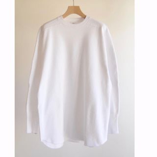 ハイク(HYKE)のHYKE/ビッグサーマルTシャツ　白 サイズ2(カットソー(長袖/七分))