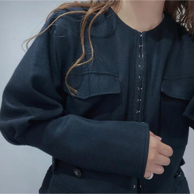 ebony / Compression wool Work Pullover レディースのジャケット/アウター(テーラードジャケット)の商品写真