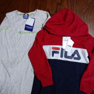 チャンピオン(Champion)の新品   FILA  Champion ワンピース 長袖 120   2着セット(ワンピース)