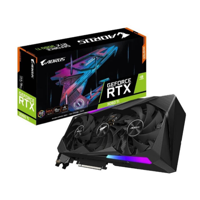 新品 RTX 3060Ti AORUS GV-N306TAORUS M-8GD  スマホ/家電/カメラのPC/タブレット(PCパーツ)の商品写真