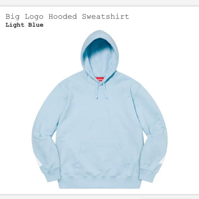 supreme big logo hooded sweatshirt Lサイズ