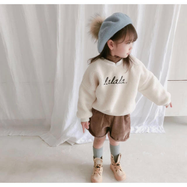 ZARA KIDS(ザラキッズ)の韓国子供服 ボアトップス トレーナー こども服 キッズ服 オシャレキッズ 海外品 キッズ/ベビー/マタニティのベビー服(~85cm)(トレーナー)の商品写真