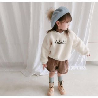 ザラキッズ(ZARA KIDS)の韓国子供服 ボアトップス トレーナー こども服 キッズ服 オシャレキッズ 海外品(トレーナー)