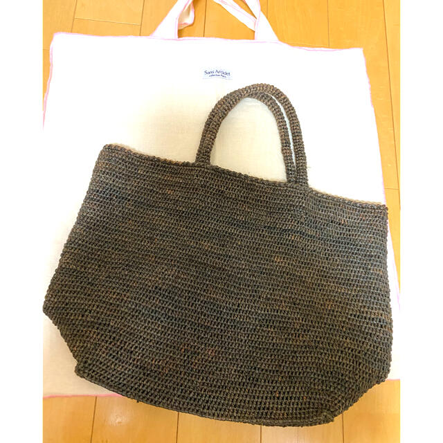 【美品】Sans Arcidet サンアルシデ BAG かごトートバッグかごバッグ