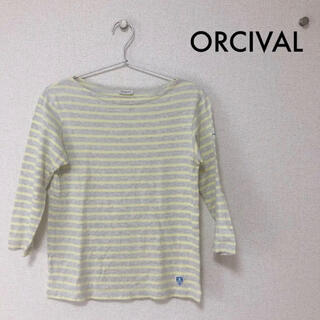 オーシバル(ORCIVAL)の【ORCIVAL】黄色とグレー　ロングTシャツ(Tシャツ(長袖/七分))
