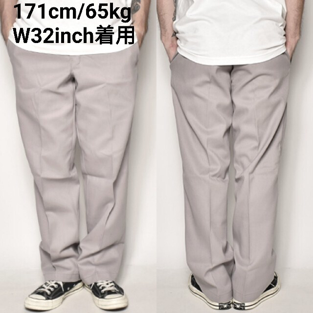 Dickies ディッキーズ ダブルニー　シルバー　w36 l32 パンツ