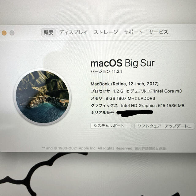 Apple(アップル)の【美品・放充電少】MacBook 12-inch 2017 スマホ/家電/カメラのPC/タブレット(ノートPC)の商品写真