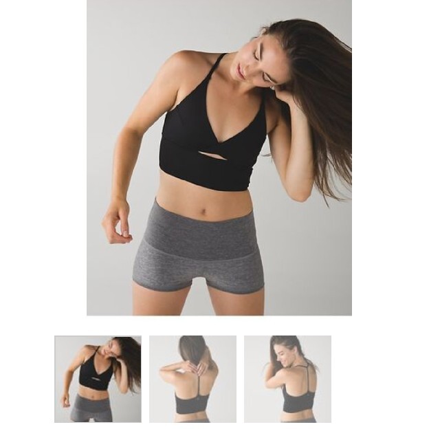 lululemonフロントひねりﾌﾞﾗﾄｯﾌﾟ