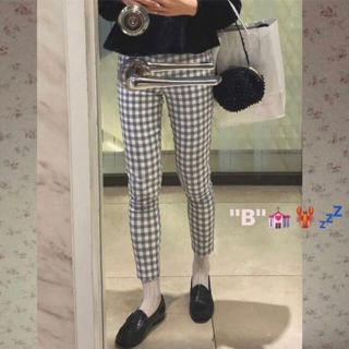 ロキエ(Lochie)のBibiy. Gingham check pants(カジュアルパンツ)