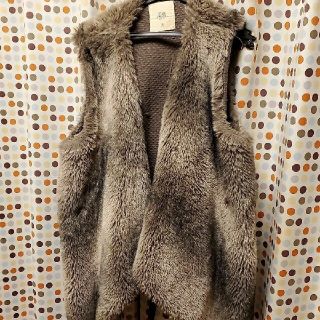 ザラ(ZARA)の秋冬のお洒落を！さぁさぁ安いよぉ！ZARAアクリルファー　ジレ(ジェンダーレス)(ベスト/ジレ)