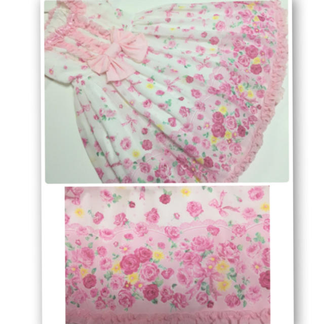 Angelic Pretty - Powder Rose ワンピースの通販 by あやか Angelic Pretty - Powder Rose ワンピースの通販 by あやか