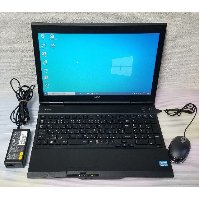 NEC(エヌイーシー)のNEC ノートパソコン Windows10 エクセル ワード スマホ/家電/カメラのPC/タブレット(ノートPC)の商品写真