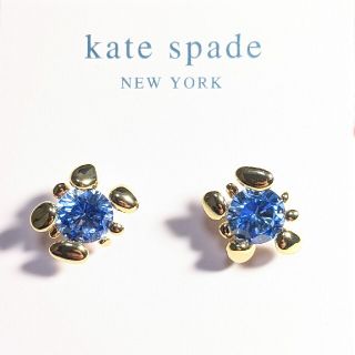 ケイトスペードニューヨーク(kate spade new york)の【新品】kate spade ケイトスペード ピアス ブルーフォレストヌーボース(ピアス)