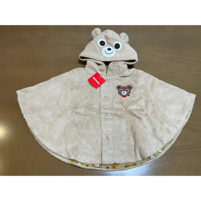 ベビー服(~85cm)【新品 タグ付き】ミキハウス ポンチョ