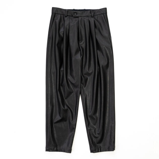 SUNSEA(サンシー)のstein  EX WIDE TAPERED TROUSERS LEATHER メンズのパンツ(スラックス)の商品写真