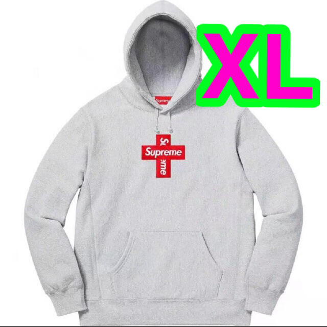 Supreme Cross Box Logo Hooded Sweatshirt