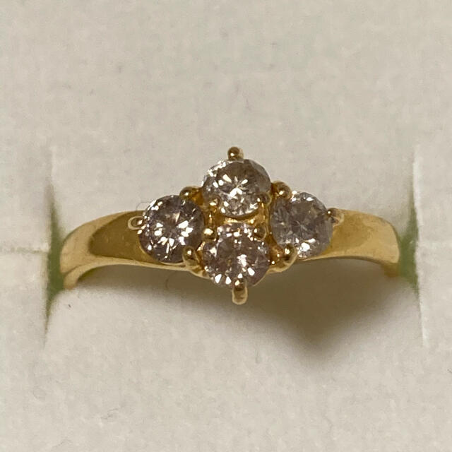 ジュエリーマキ(ジュエリーマキ)のローヤルさわやか様専用　ダイヤモンド　リング　k１８　0.４６ct レディースのアクセサリー(リング(指輪))の商品写真
