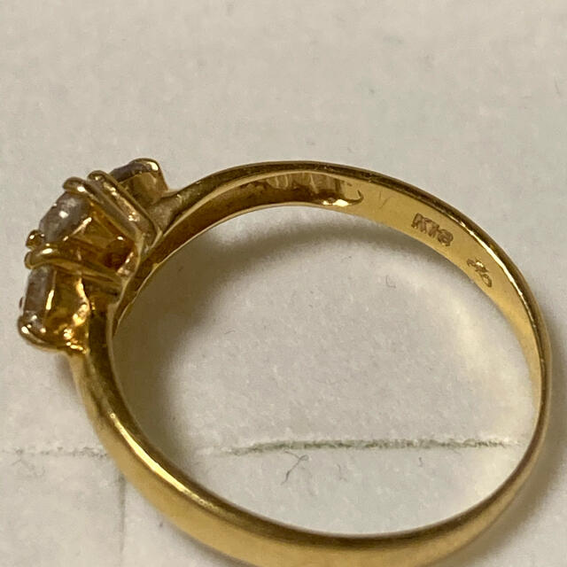 ジュエリーマキ(ジュエリーマキ)のローヤルさわやか様専用　ダイヤモンド　リング　k１８　0.４６ct レディースのアクセサリー(リング(指輪))の商品写真