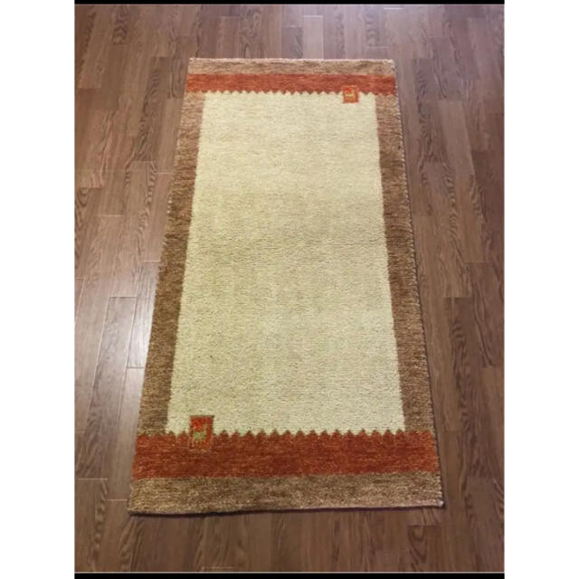 ウールギャべ 手織り70×140cm キッチンマットサイズ 新品未使用