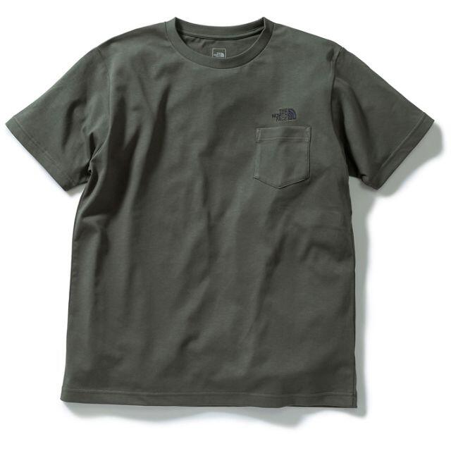 THE NORTH FACE(ザノースフェイス)のセール★M★ノースフェイス シンプル ロゴ ポケット メンズ ニュートープ メンズのトップス(Tシャツ/カットソー(半袖/袖なし))の商品写真