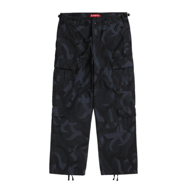 30インチ 黒 Supreme Cargo Pant Tribal Camoメンズ - ワークパンツ ...