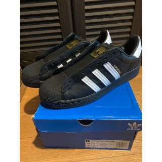 アディダス(adidas)のadidas superstar laceless 黒　極美品(スニーカー)