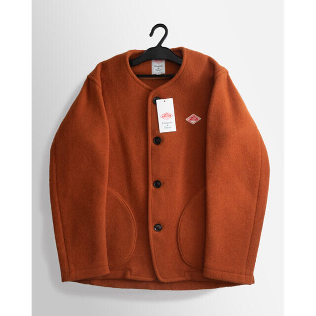 DANTON(ダントン)のDANTON ダントン　ウールモッサ　ノーカラージャケット　オレンジ メンズのジャケット/アウター(ノーカラージャケット)の商品写真