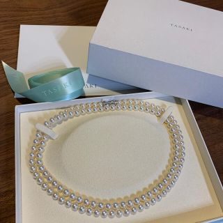 タサキ(TASAKI)のほぼ新品 タサキ パールネックレス ミキモト フォーマル 真珠 二連(ネックレス)