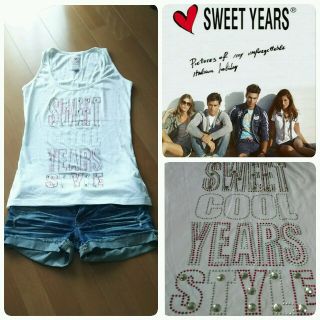 ビームス(BEAMS)の【SWEET YEARS】 ビジューロゴタンク(タンクトップ)