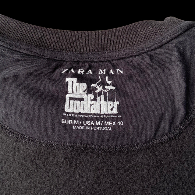 ZARA(ザラ)のZARA ゴッドファーザー スウェット トレーナー Mサイズ メンズのトップス(スウェット)の商品写真