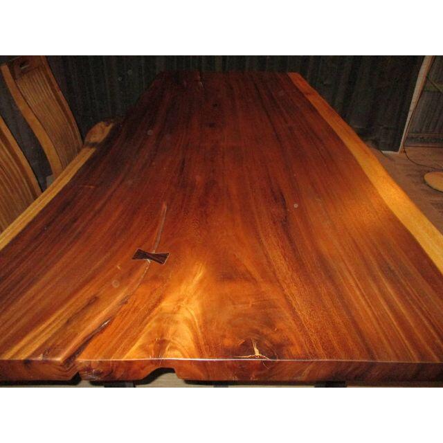 M043■　モンキーポッド　巨大サイズ　テーブル　座卓 天板 　無垢　一枚板