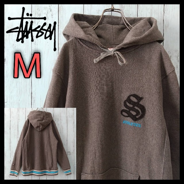 【オススメ】ワンポイントロゴ STUSSY パーカー 人気のプルオーバー古着男子