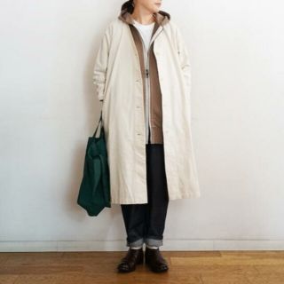 ムジルシリョウヒン(MUJI (無印良品))の◆新品◆  無印良品 コットンカポックコート ／生成／XS～Ｓ (ロングコート)